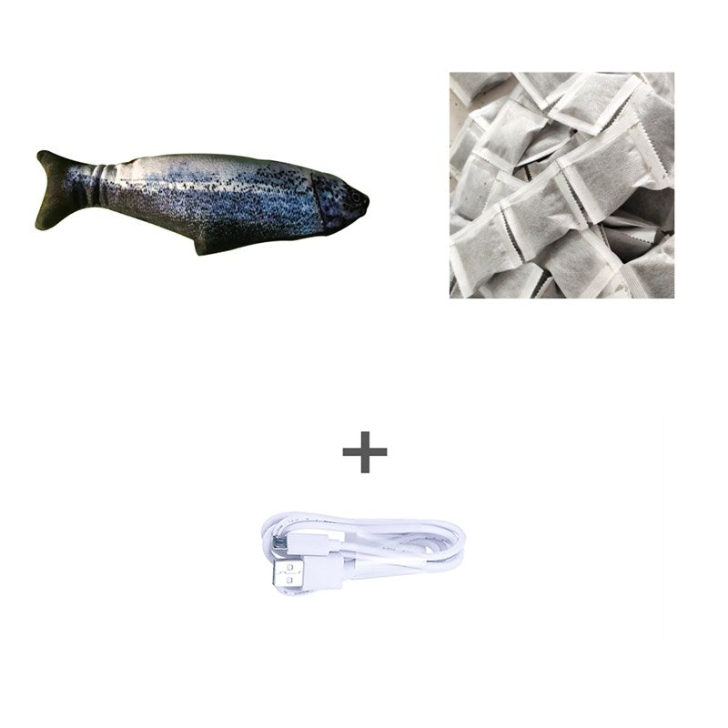 Flopping Fish Cat Toy – Interactive USB Rechargeable Cat Toy
