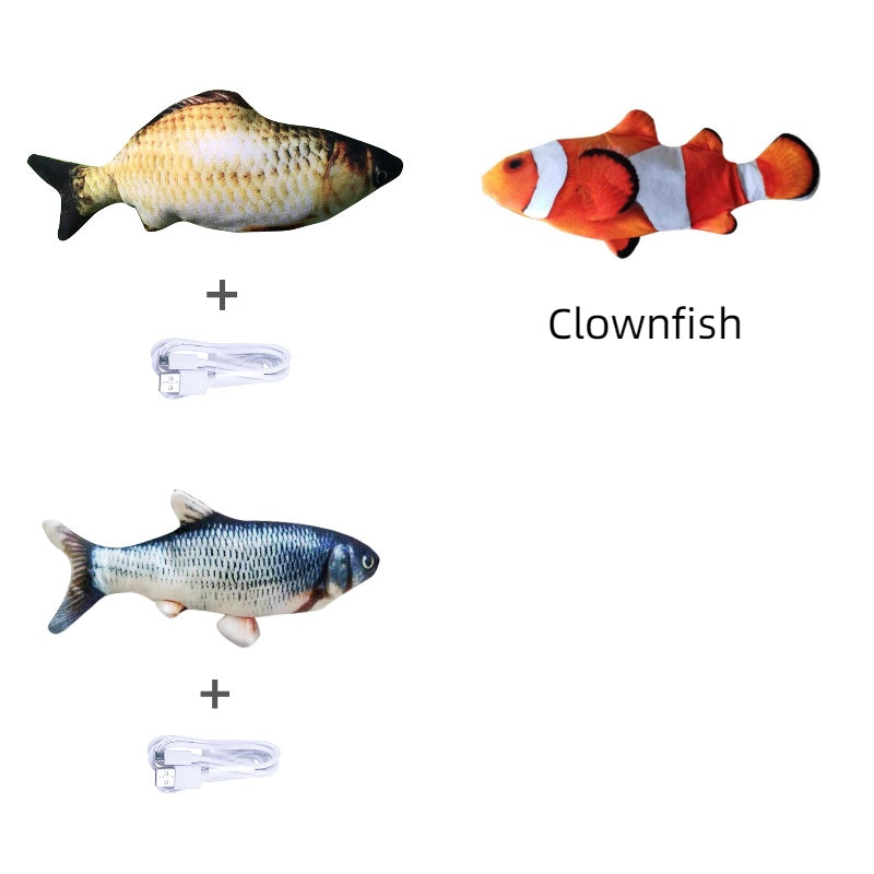 Flopping Fish Cat Toy – Interactive USB Rechargeable Cat Toy