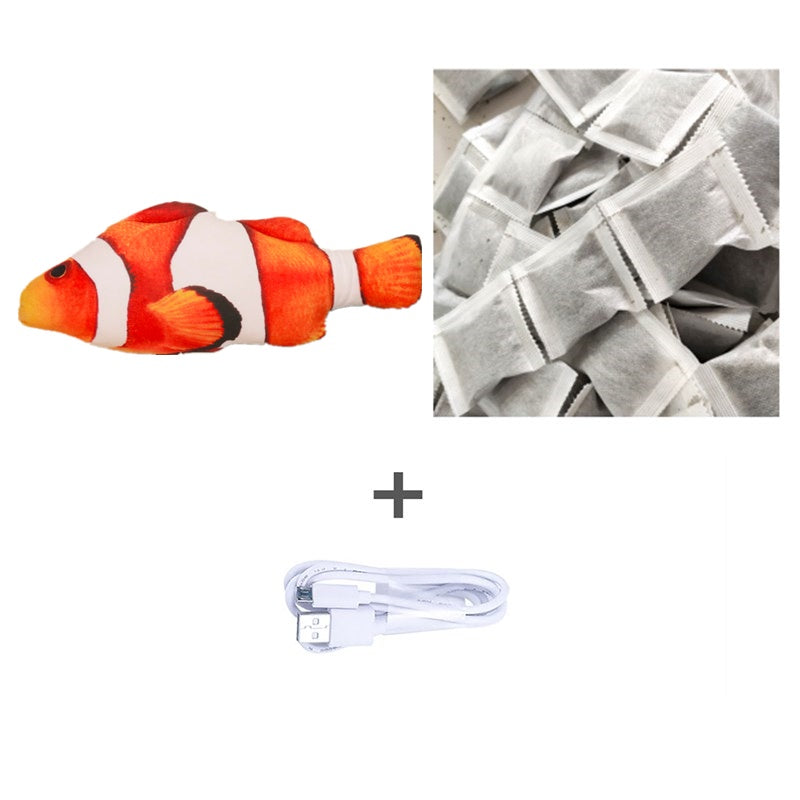 Flopping Fish Cat Toy – Interactive USB Rechargeable Cat Toy