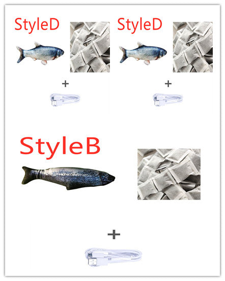 Flopping Fish Cat Toy – Interactive USB Rechargeable Cat Toy