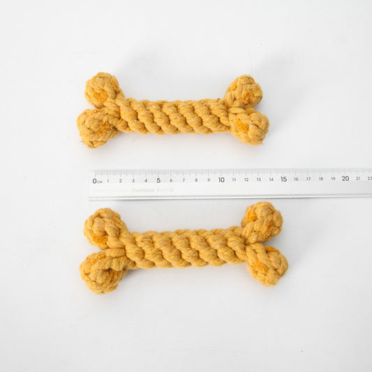 Durable Cotton Rope Dog Bone Toy for Aggressive Chewers