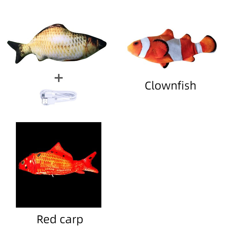 Flopping Fish Cat Toy – Interactive USB Rechargeable Cat Toy