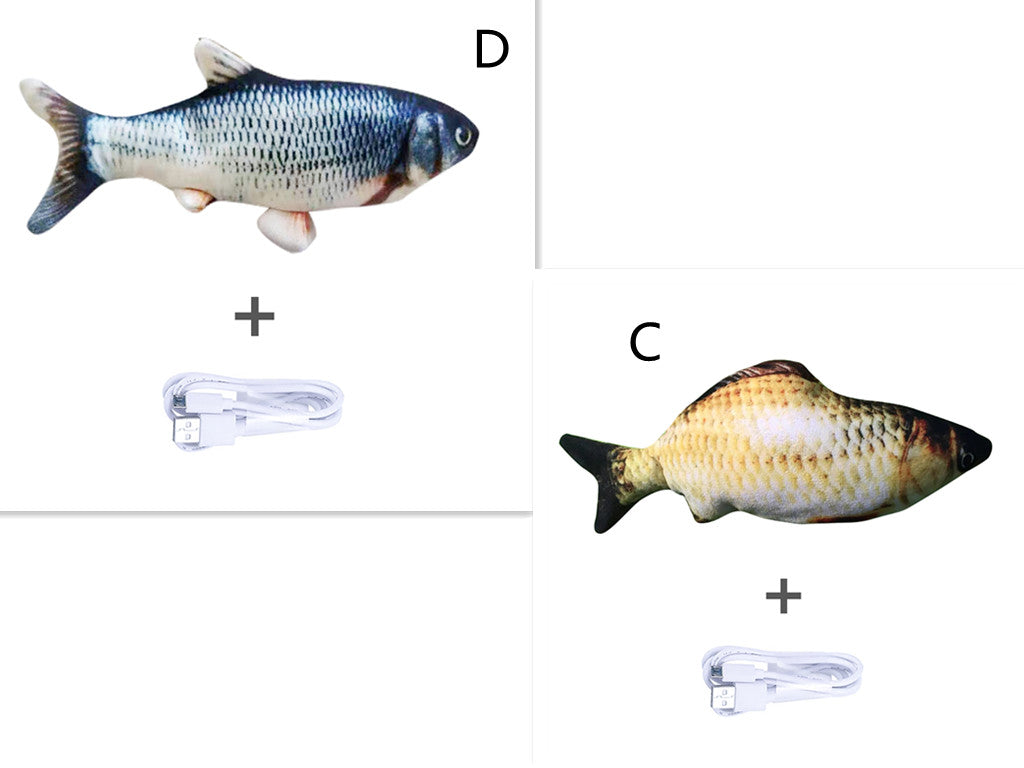 Flopping Fish Cat Toy – Interactive USB Rechargeable Cat Toy