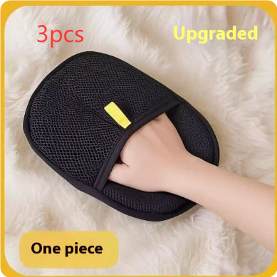Pet Hair Remover Grooming Glove for Dogs & Cats