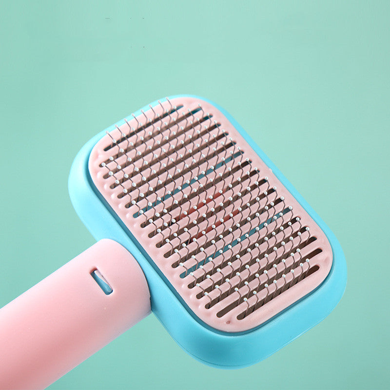 Self-Cleaning Pet Grooming Brush for Dogs & Cats – Deshedding Comb