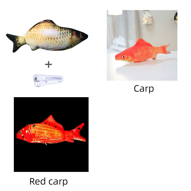Flopping Fish Cat Toy – Interactive USB Rechargeable Cat Toy