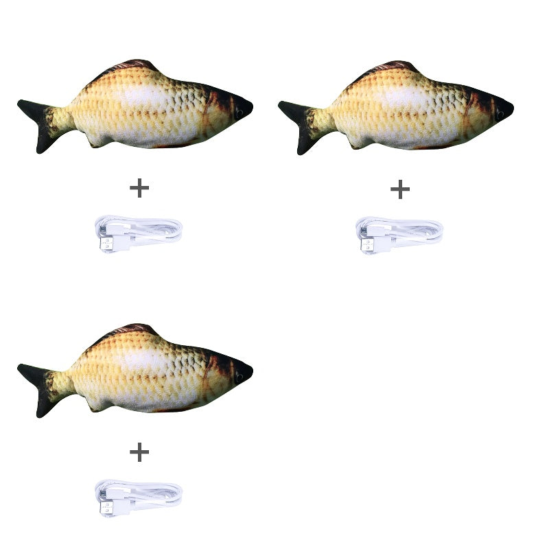 Flopping Fish Cat Toy – Interactive USB Rechargeable Cat Toy