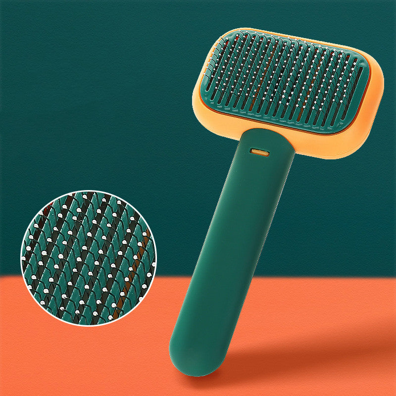 Self-Cleaning Pet Grooming Brush for Dogs & Cats – Deshedding Comb