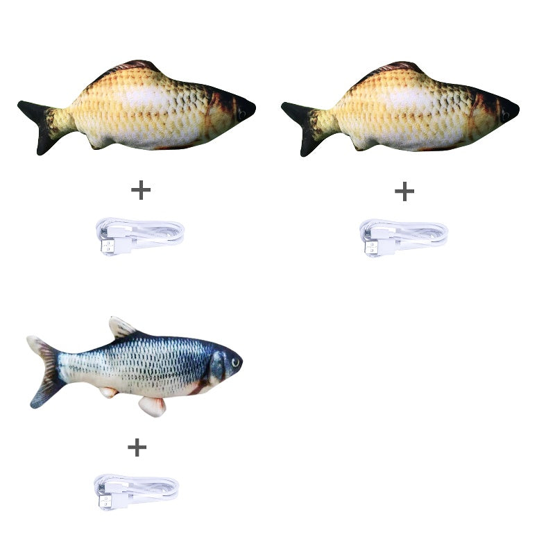 Flopping Fish Cat Toy – Interactive USB Rechargeable Cat Toy