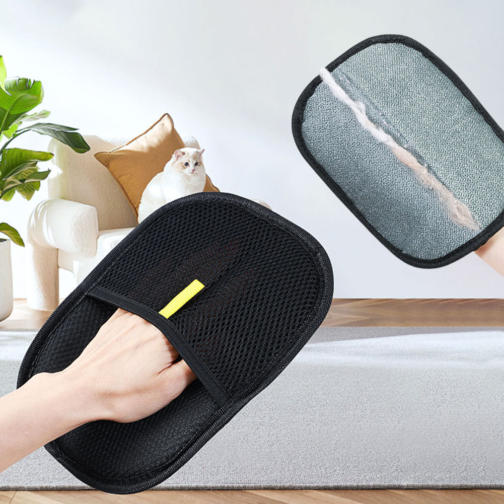 Pet Hair Remover Grooming Glove for Dogs & Cats