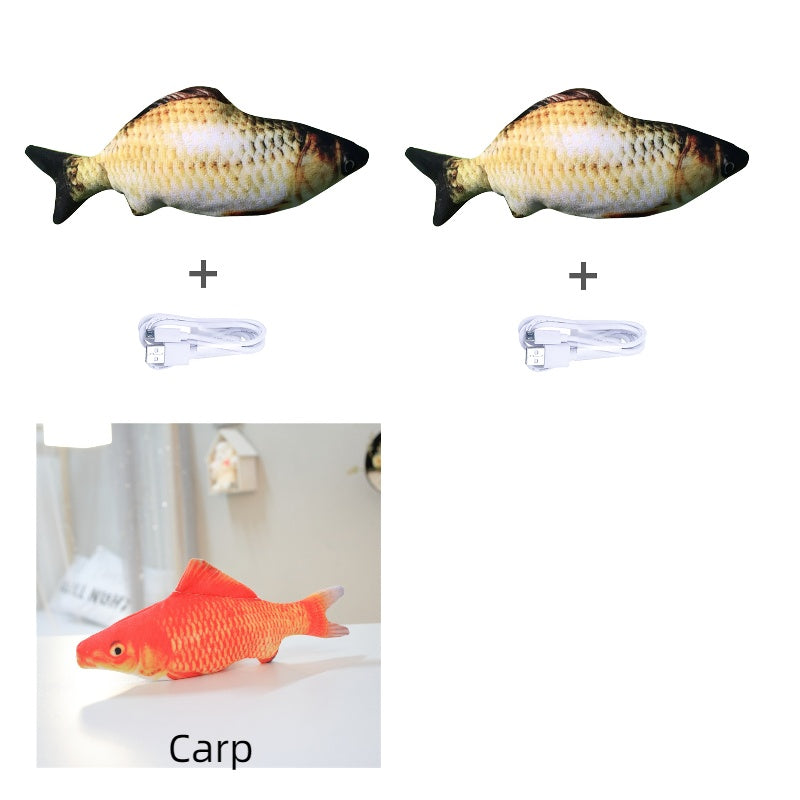 Flopping Fish Cat Toy – Interactive USB Rechargeable Cat Toy