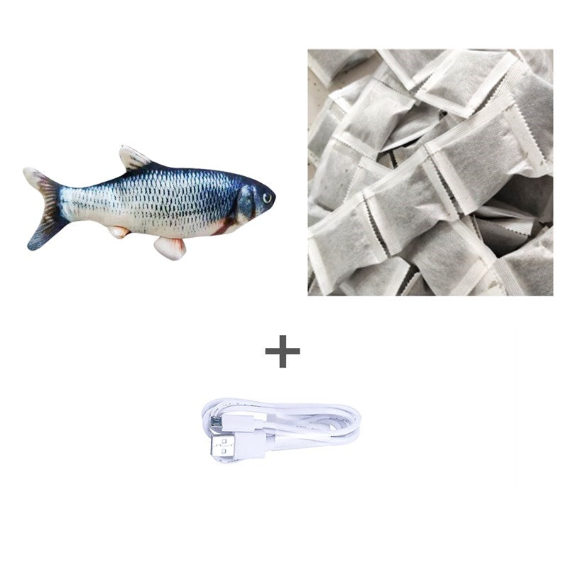 Flopping Fish Cat Toy – Interactive USB Rechargeable Cat Toy