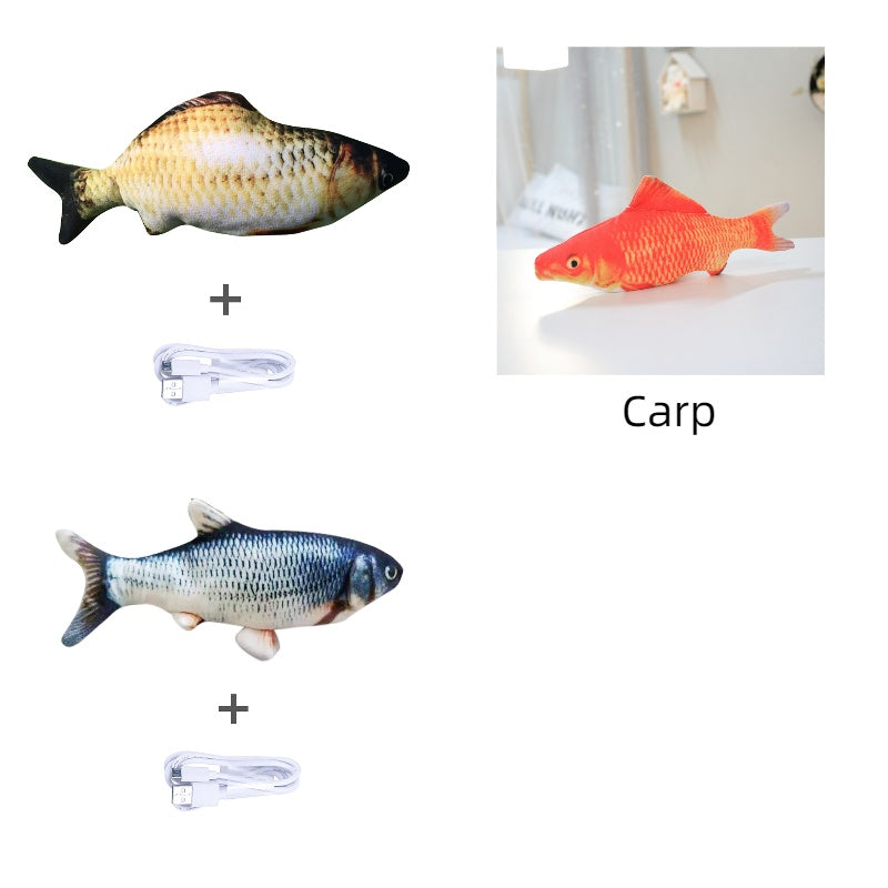 Flopping Fish Cat Toy – Interactive USB Rechargeable Cat Toy