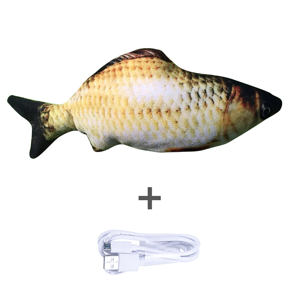 Flopping Fish Cat Toy – Interactive USB Rechargeable Cat Toy