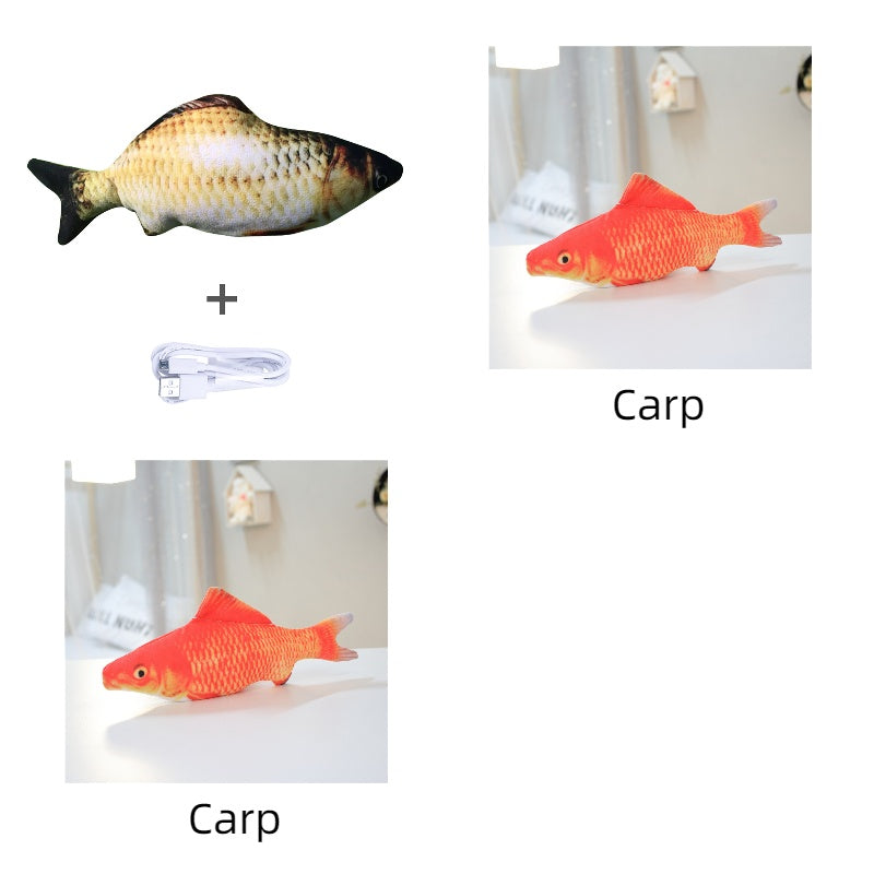 Flopping Fish Cat Toy – Interactive USB Rechargeable Cat Toy