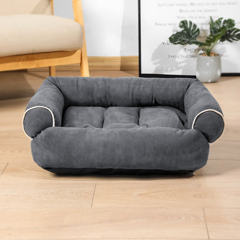 Luxury Plush Dog Sofa Bed – Warm Calming Pet Couch