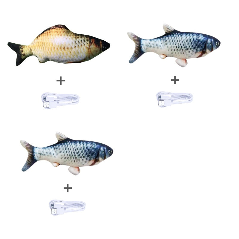 Flopping Fish Cat Toy – Interactive USB Rechargeable Cat Toy
