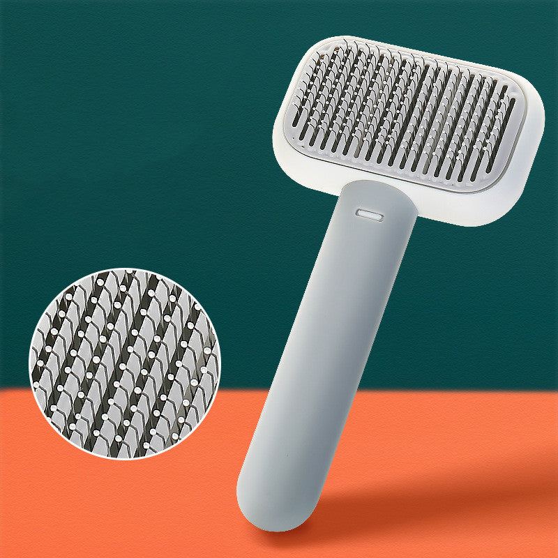 Self-Cleaning Pet Grooming Brush for Dogs & Cats – Deshedding Comb