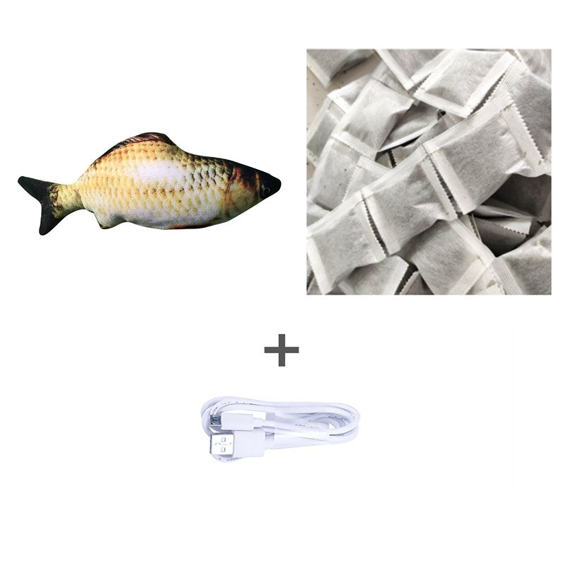 Flopping Fish Cat Toy – Interactive USB Rechargeable Cat Toy