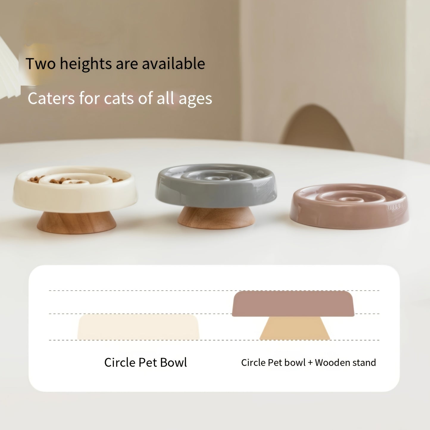 Ceramic Slow Feeder Dog & Cat Bowl – Anti-Gulping Puzzle Dish