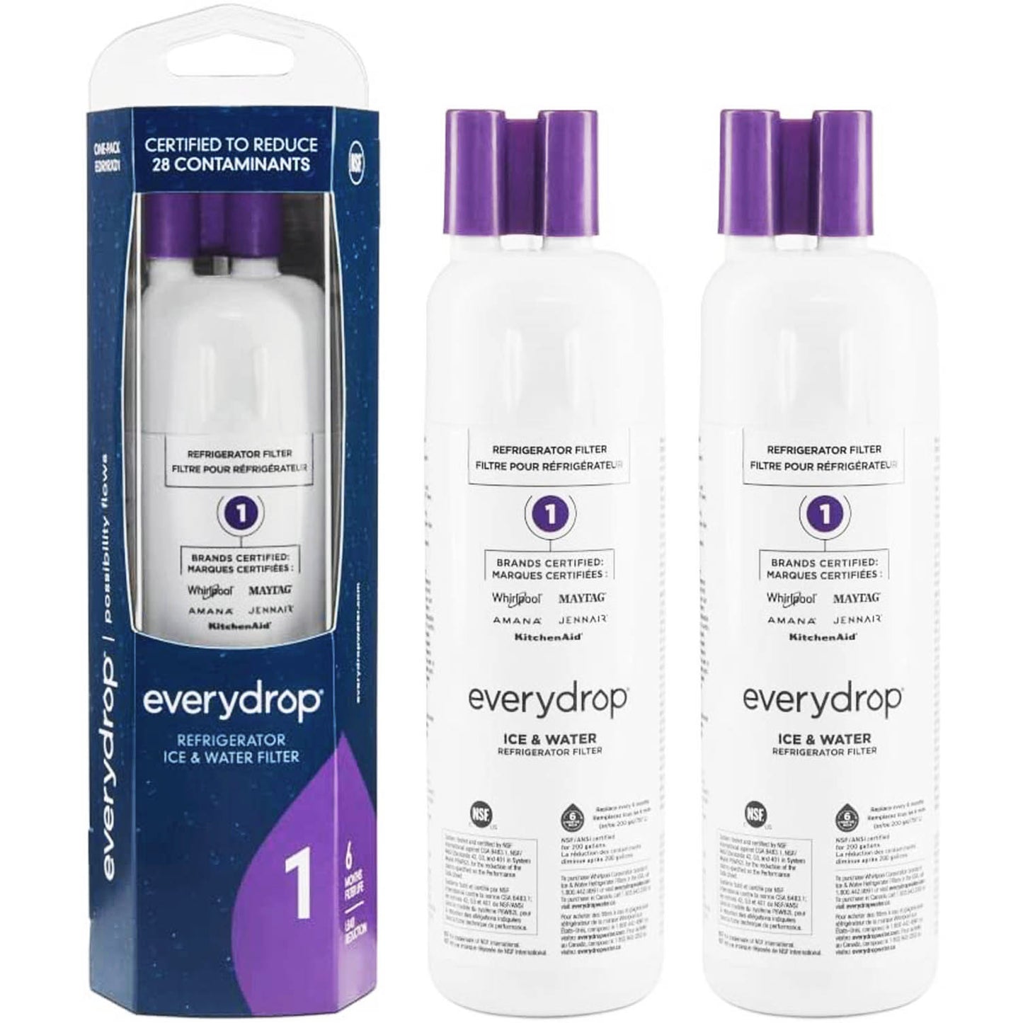 EDR1RXD1 water filter - FILTER 1 - W10295370A refrigerator water filter 1