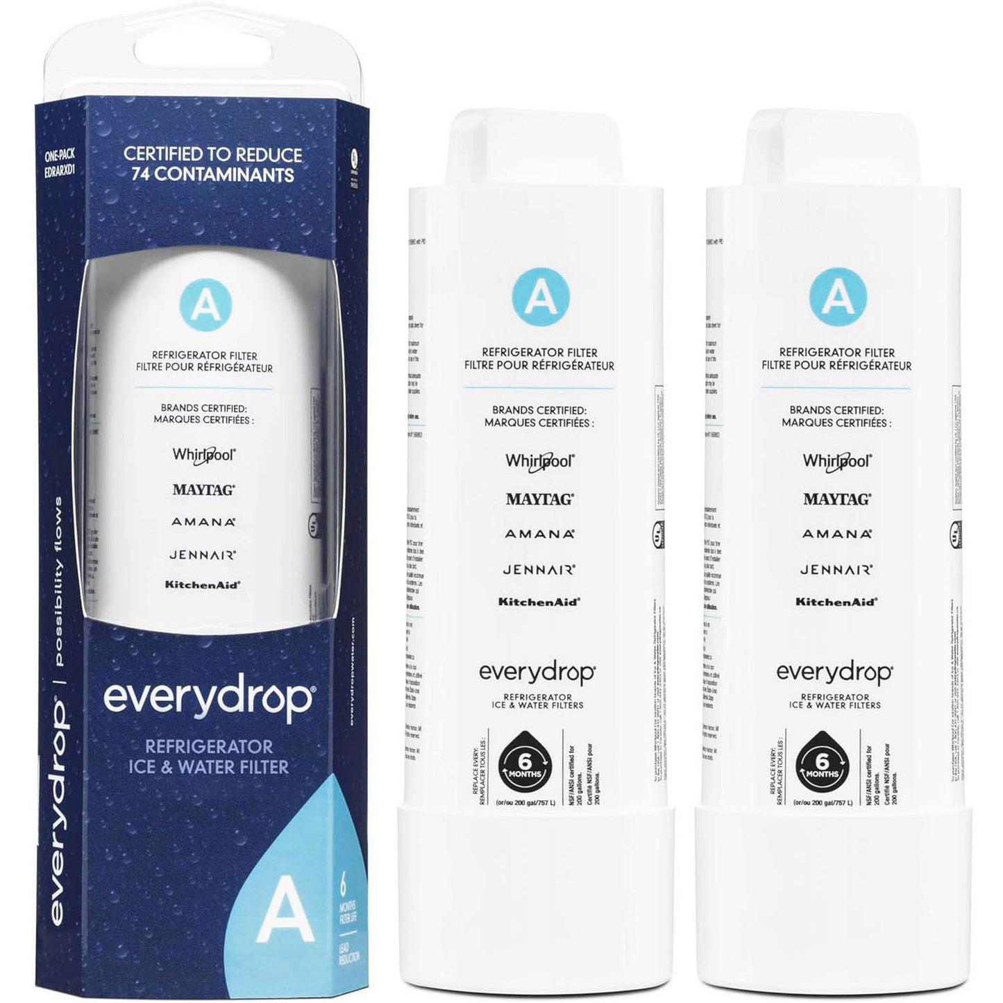EDRARXD1 water filter - FILTER A - EDRARXD1B refrigerator water filter A