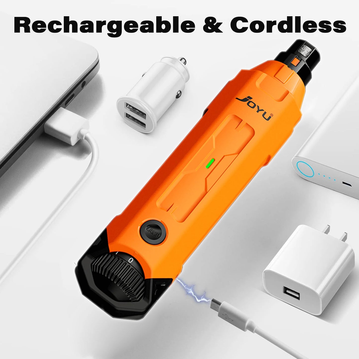 6-Speed Electric Dog Nail Grinder – Quiet Rechargeable Pet Trimmer