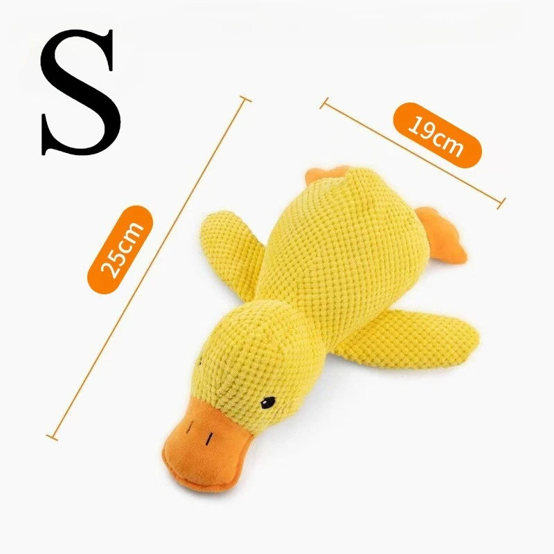 Quacking Plush Duck Dog Toy – Durable Squeaky Chew Toy