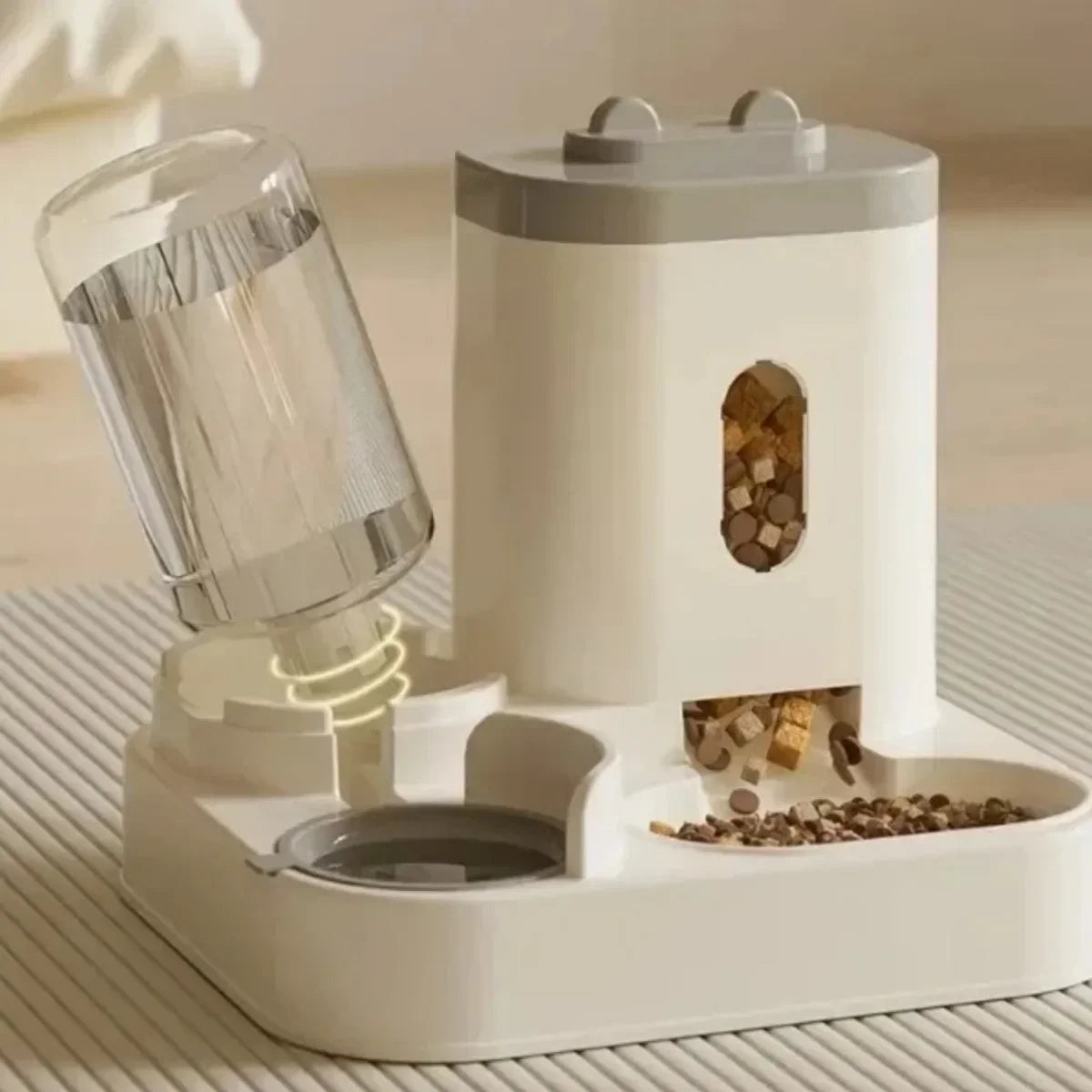 Automatic Pet Feeder with Water Dispenser – Large Capacity Bowl
