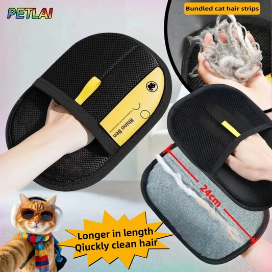 Reusable Pet Hair Remover Glove  Cat Grooming Brush