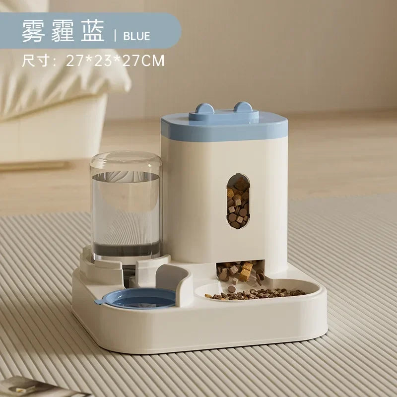 Automatic Pet Feeder with Water Dispenser – Large Capacity Bowl