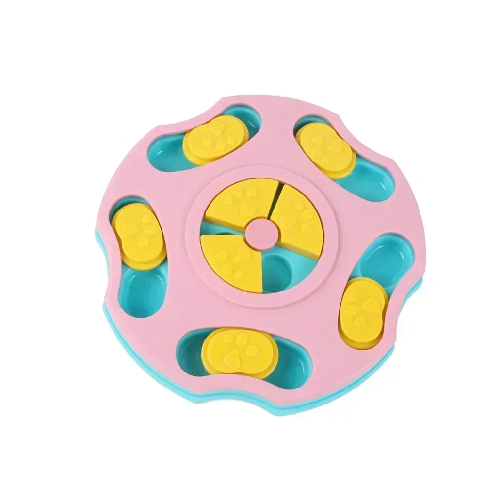 Interactive Dog Puzzle Slow Feeder Bowl – IQ Training Food Toy