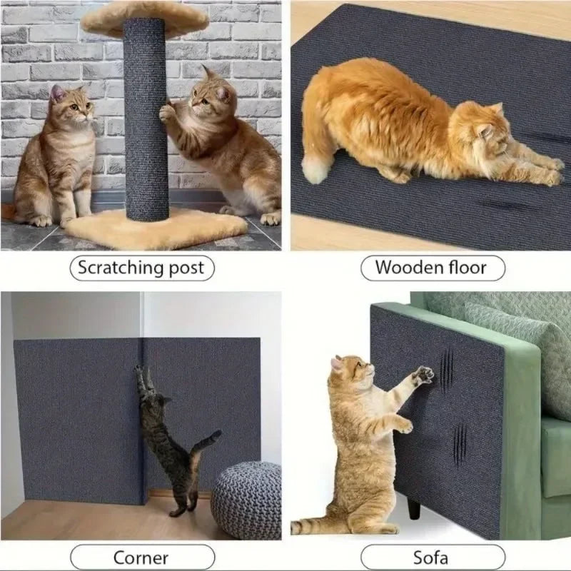 Self-Adhesive Cat Scratcher Mat – Trim-to-Fit Sofa Protector