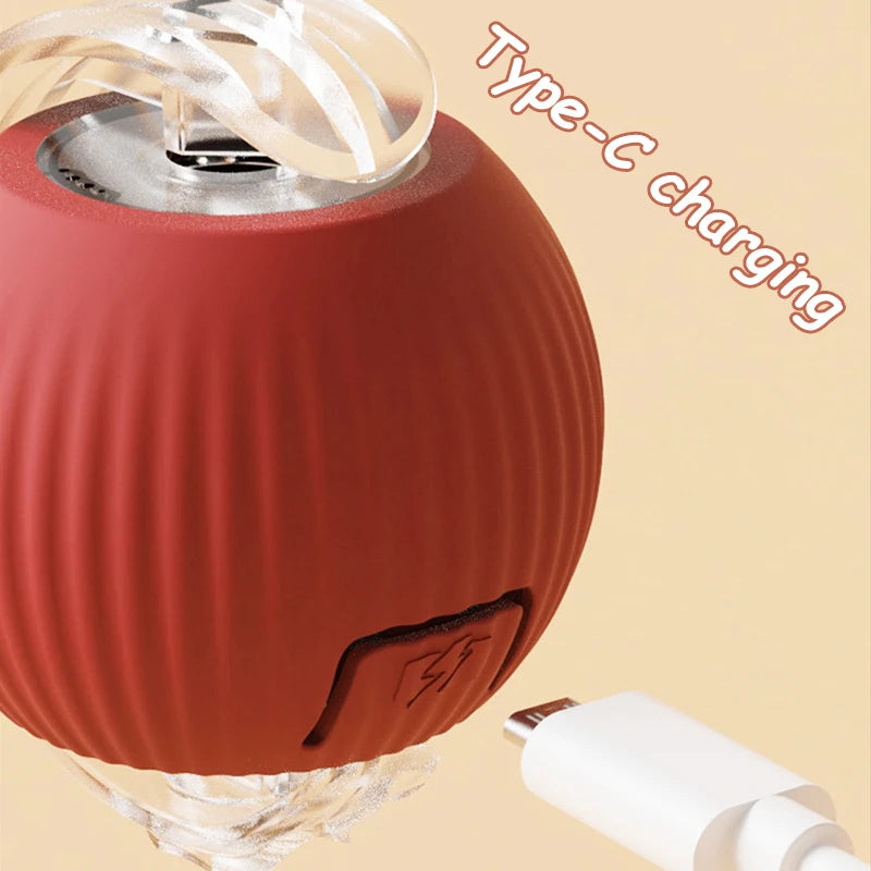 Smart Interactive Cat Toy Ball – Automatic Rolling Rechargeable Toy
