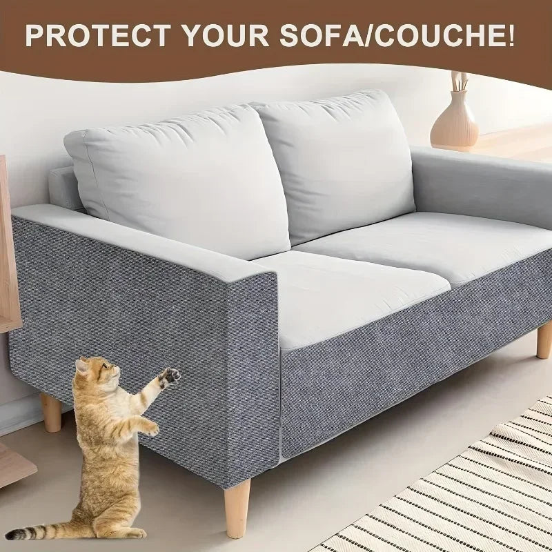 Self-Adhesive Cat Scratcher Mat – Trim-to-Fit Sofa Protector