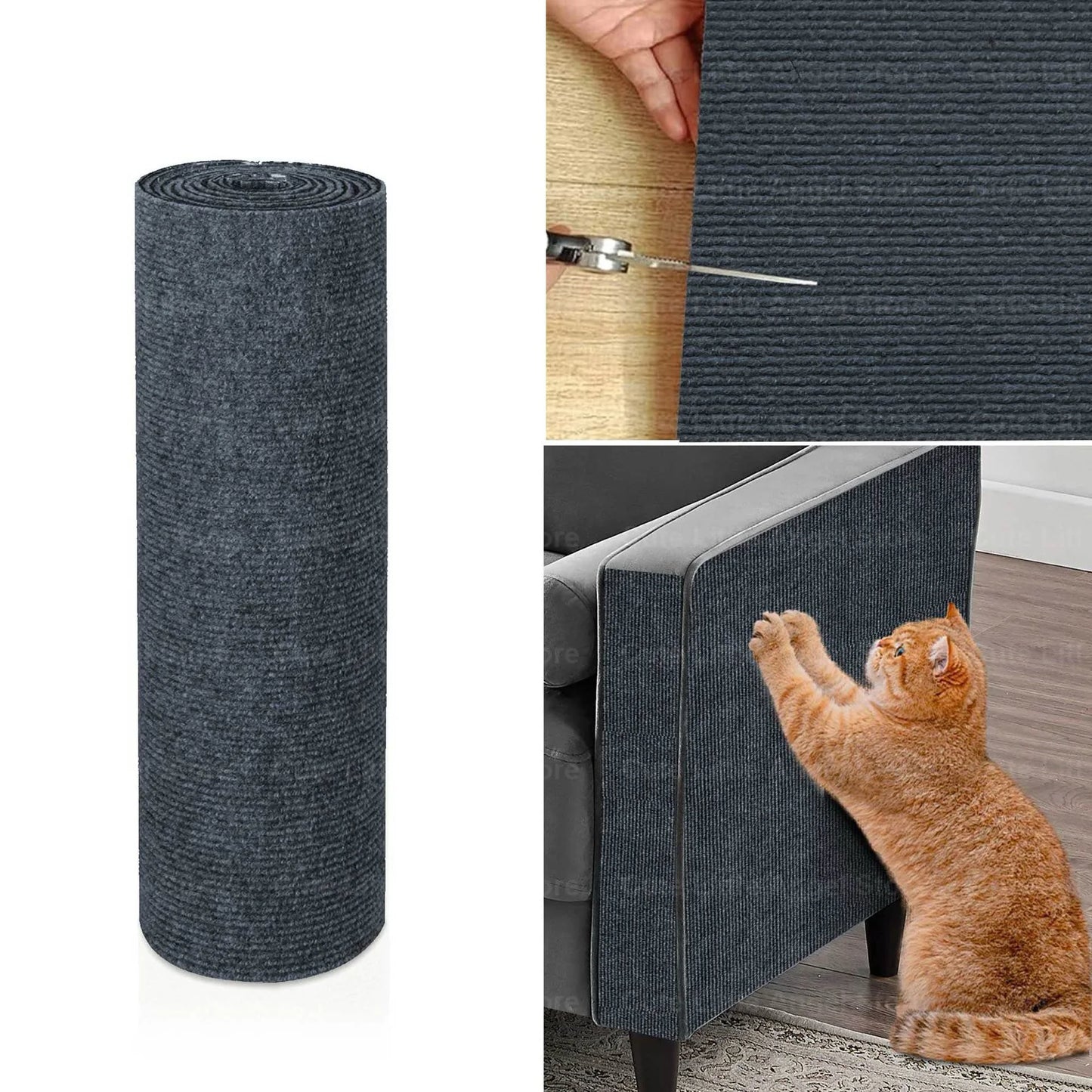 Self-Adhesive Cat Scratcher Mat – Trim-to-Fit Sofa Protector