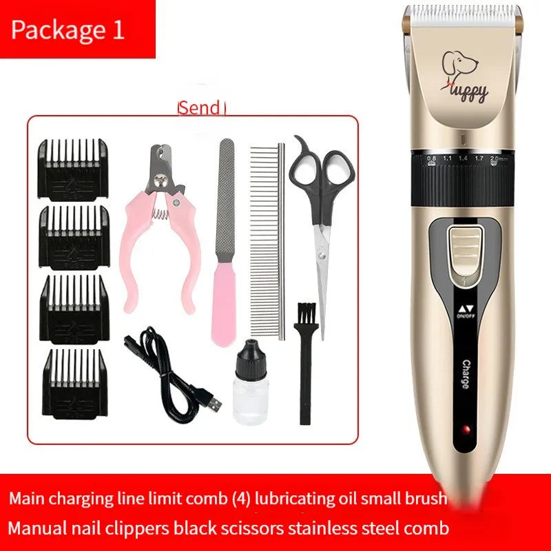 Cordless Dog & Cat Hair Clipper – Professional Pet Grooming Kit