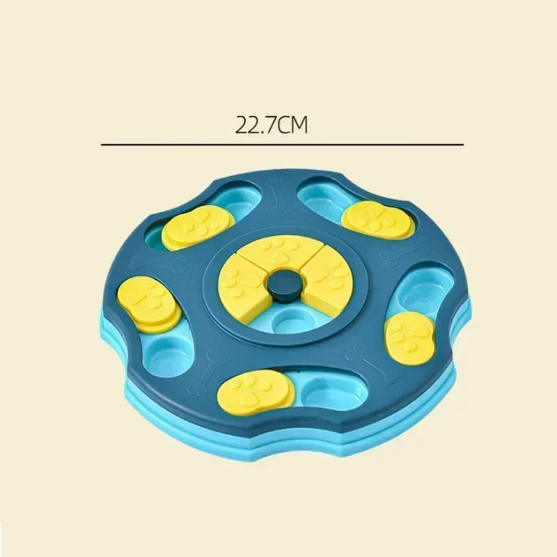 Interactive Dog Puzzle Slow Feeder Bowl – IQ Training Food Toy