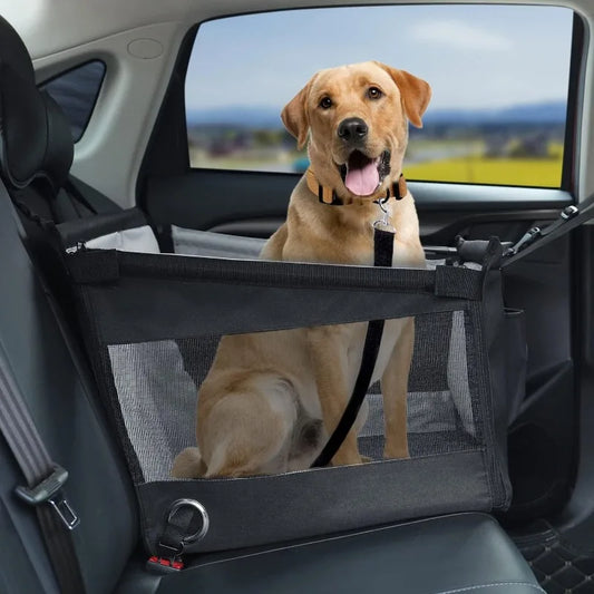 Portable Dog Car Seat Carrier – Waterproof Travel Booster