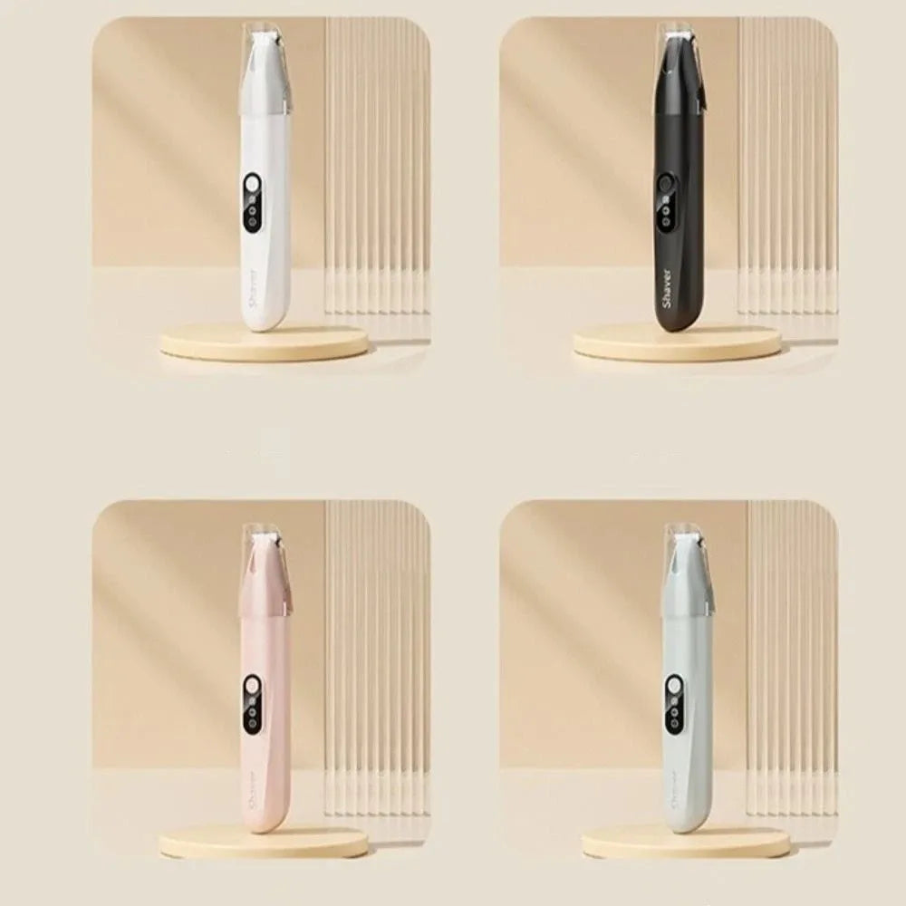 Quiet USB Rechargeable Pet Hair Trimmer with LED Precision Cut