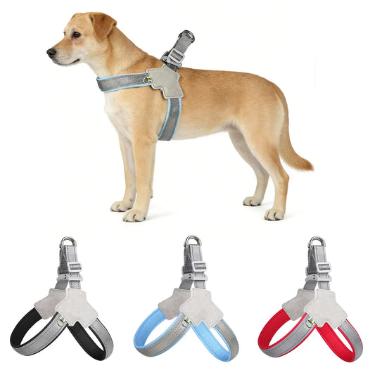 Reflective Adjustable Dog Harness – No Pull Vest for Small & Medium Dogs