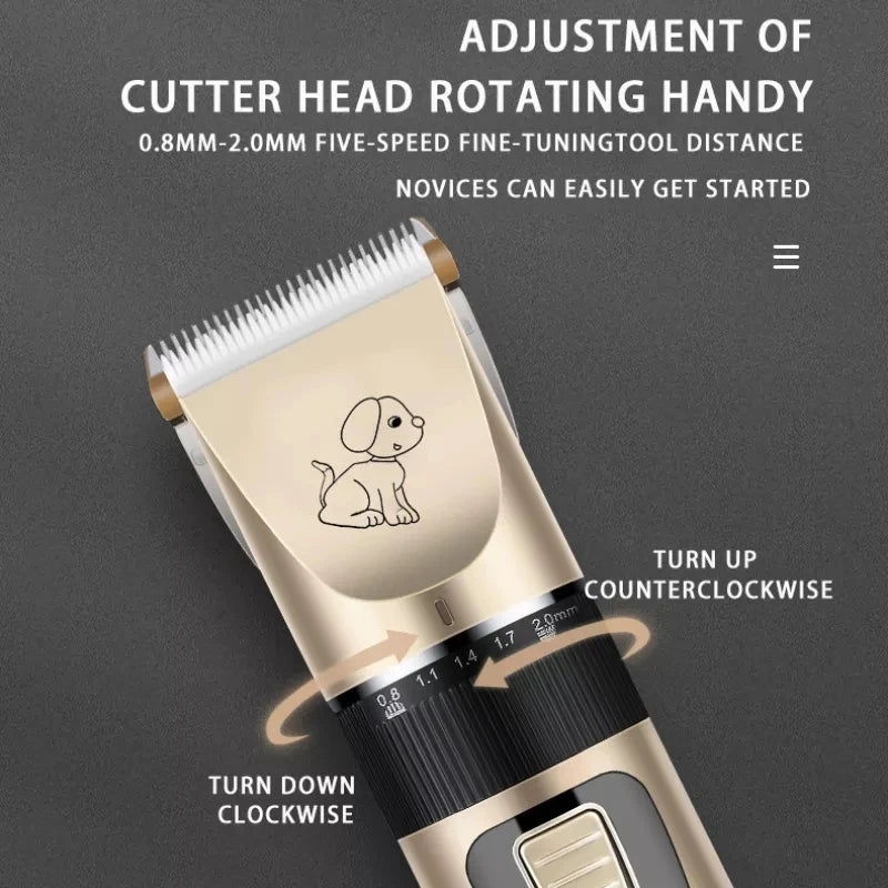 Cordless Dog & Cat Hair Clipper – Professional Pet Grooming Kit
