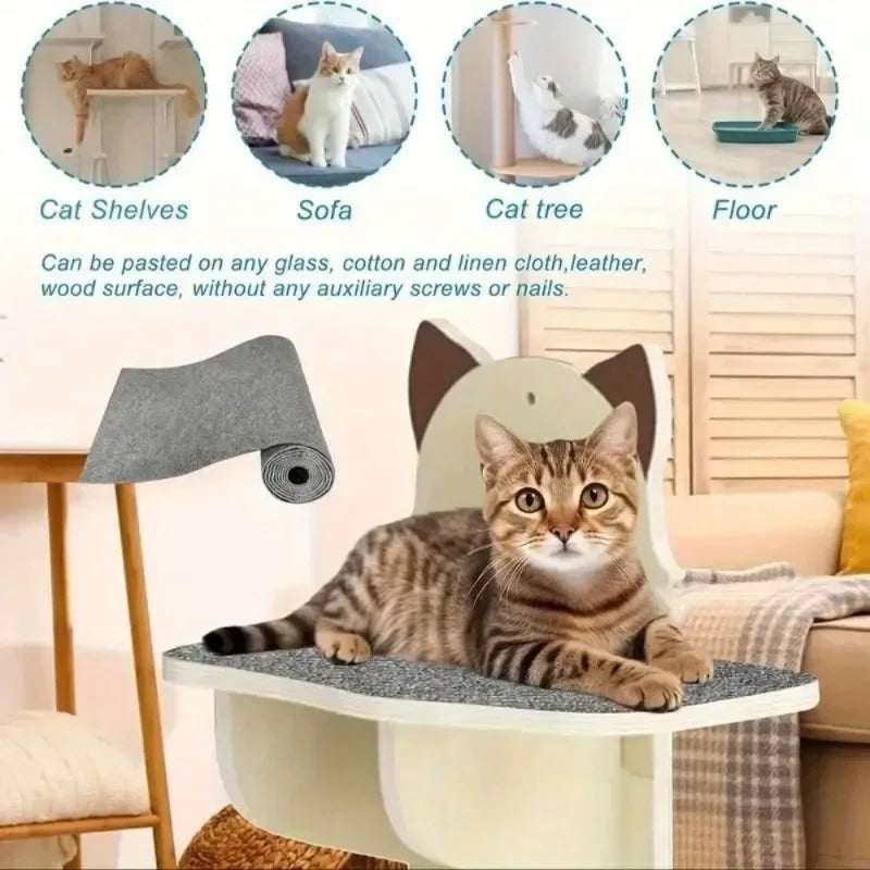 Self-Adhesive Cat Scratcher Mat – Trim-to-Fit Sofa Protector