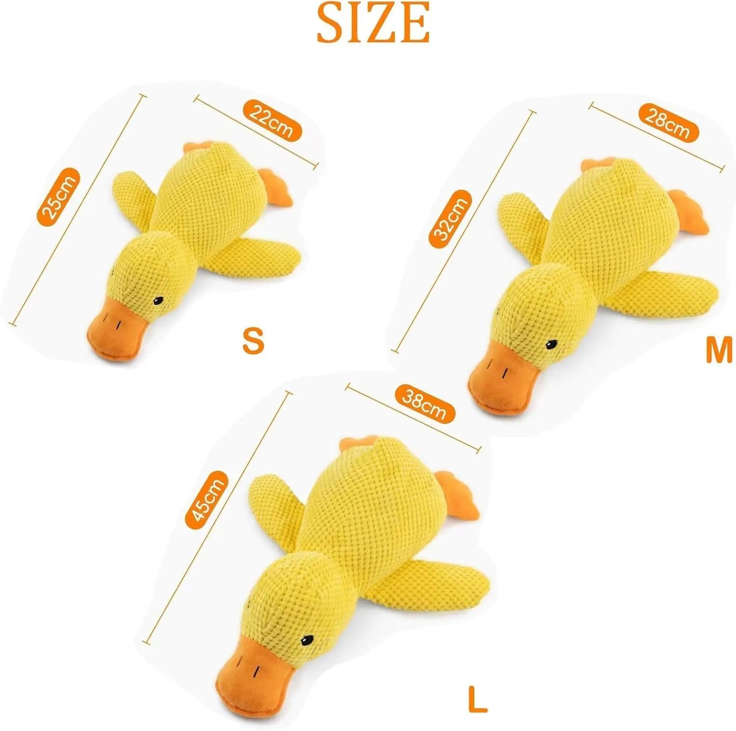 Quacking Plush Duck Dog Toy – Durable Squeaky Chew Toy