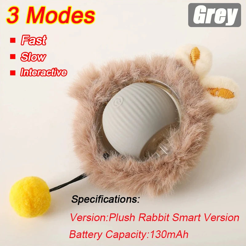Smart Interactive Cat Toy Ball – Automatic Rolling Rechargeable Toy