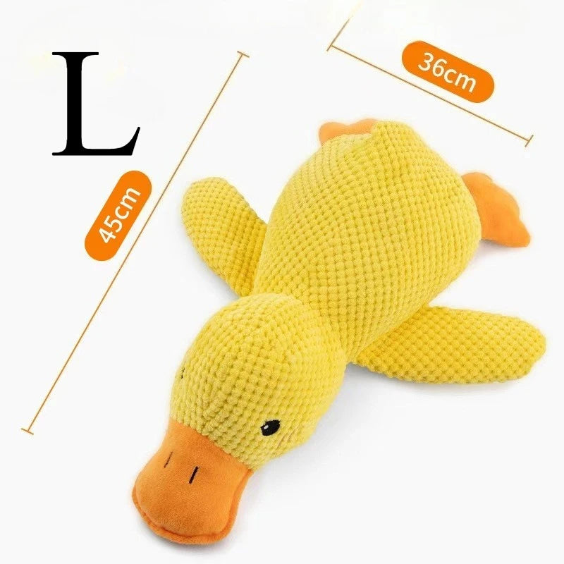 Quacking Plush Duck Dog Toy – Durable Squeaky Chew Toy