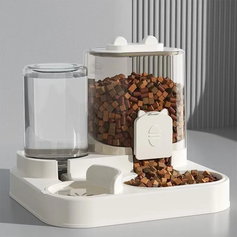 Automatic Pet Feeder with Water Dispenser – Large Capacity Bowl