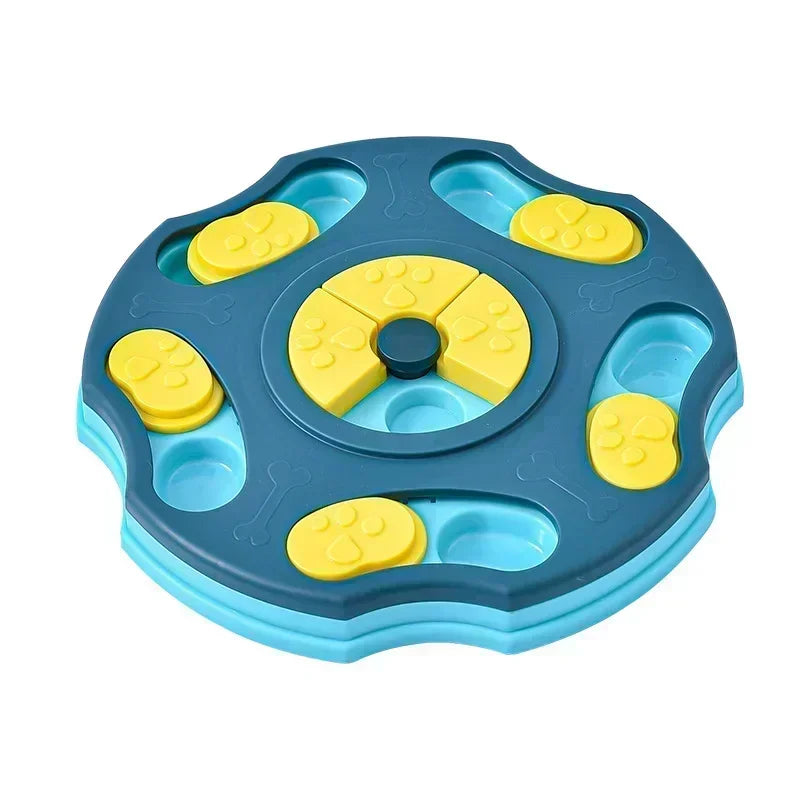 Interactive Dog Puzzle Slow Feeder Bowl – IQ Training Food Toy