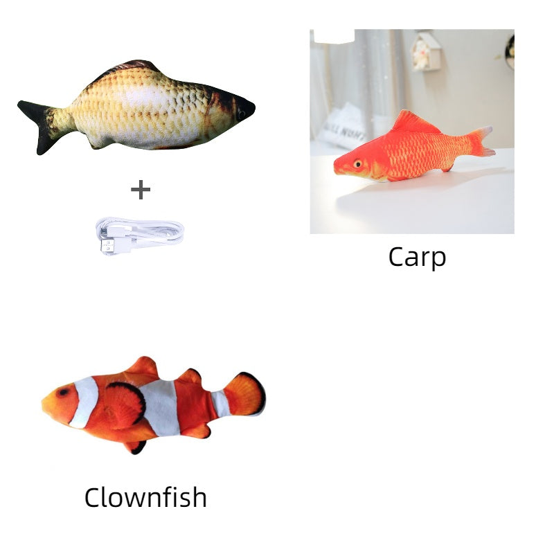 Flopping Fish Cat Toy – Interactive USB Rechargeable Cat Toy