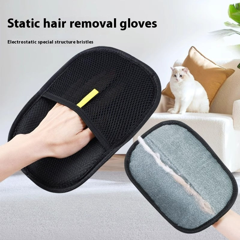 Pet Hair Remover Grooming Glove for Dogs & Cats